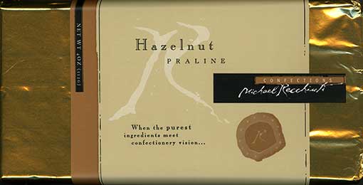 Recchiuti Hazelnut Praline wrapper