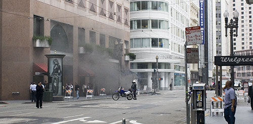 Ralph Lauren store in flames